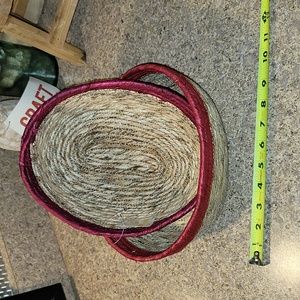 Set of 2 new coil rope baskets